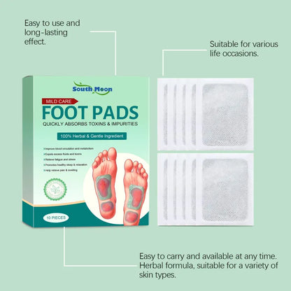 100% Merbal & Gentle Ingredient Detox Foot Pads (1 BOX = 20 PATCHES-BUY 1 GET 3 FREE)