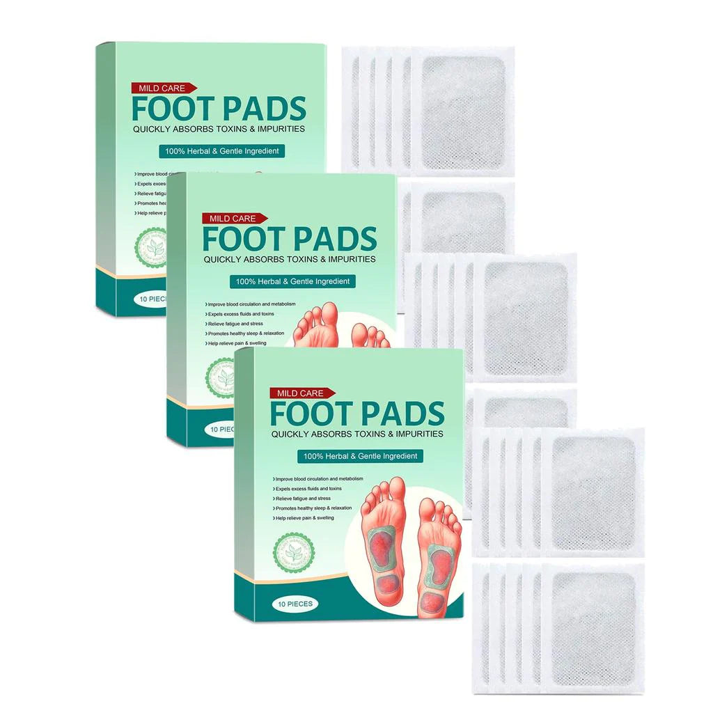 100% Merbal & Gentle Ingredient Detox Foot Pads (1 BOX = 20 PATCHES-BUY 1 GET 3 FREE)