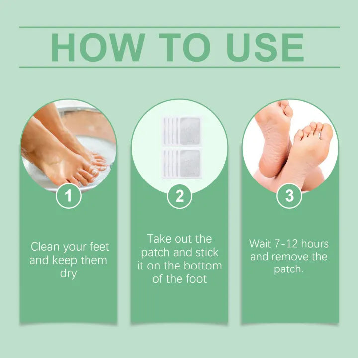 100% Merbal & Gentle Ingredient Detox Foot Pads (1 BOX = 20 PATCHES-BUY 1 GET 3 FREE)