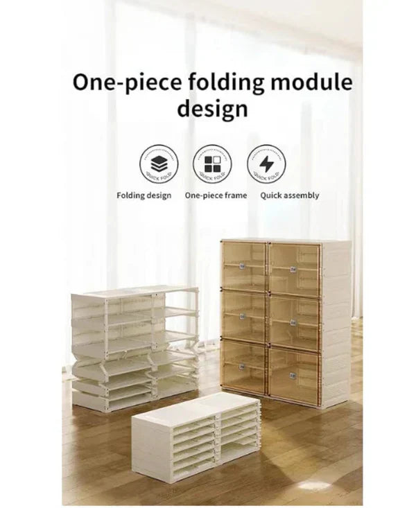 Premium 8-Layer Foldable Shoe Rack | Space-Saving Shoe Storage Organizer | Large Capacity | Easy Assembly