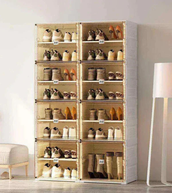 Premium 8-Layer Foldable Shoe Rack | Space-Saving Shoe Storage Organizer | Large Capacity | Easy Assembly